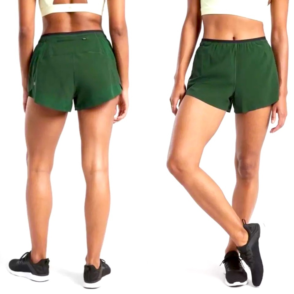 Athleta Interval Running Shorts. Green Size Small